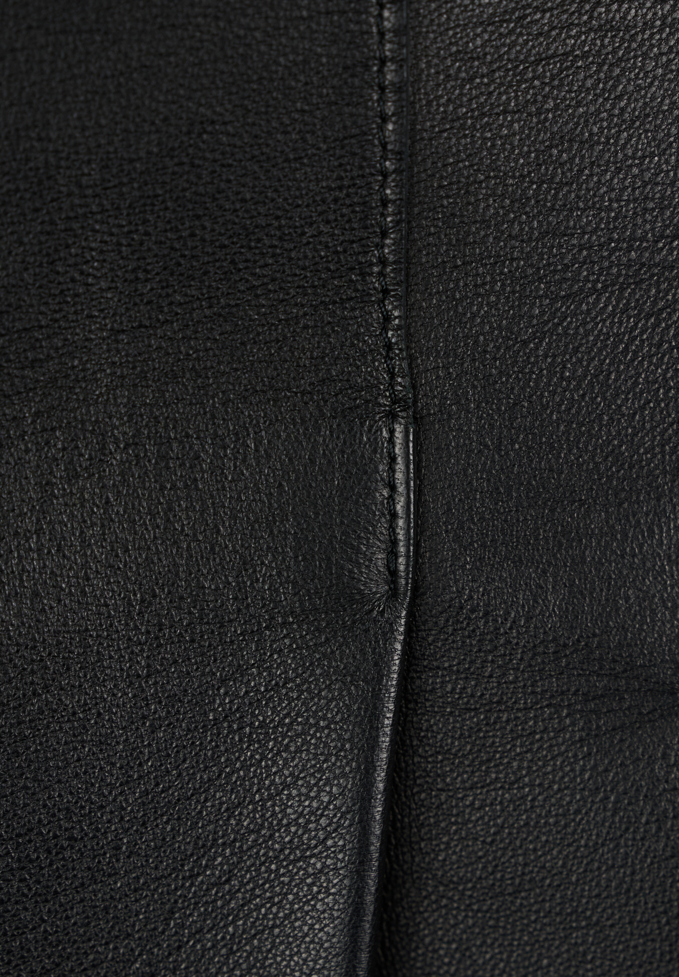 Jil Sander Black Leather Skirt