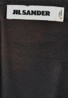 Jil Sander Black Leather Skirt