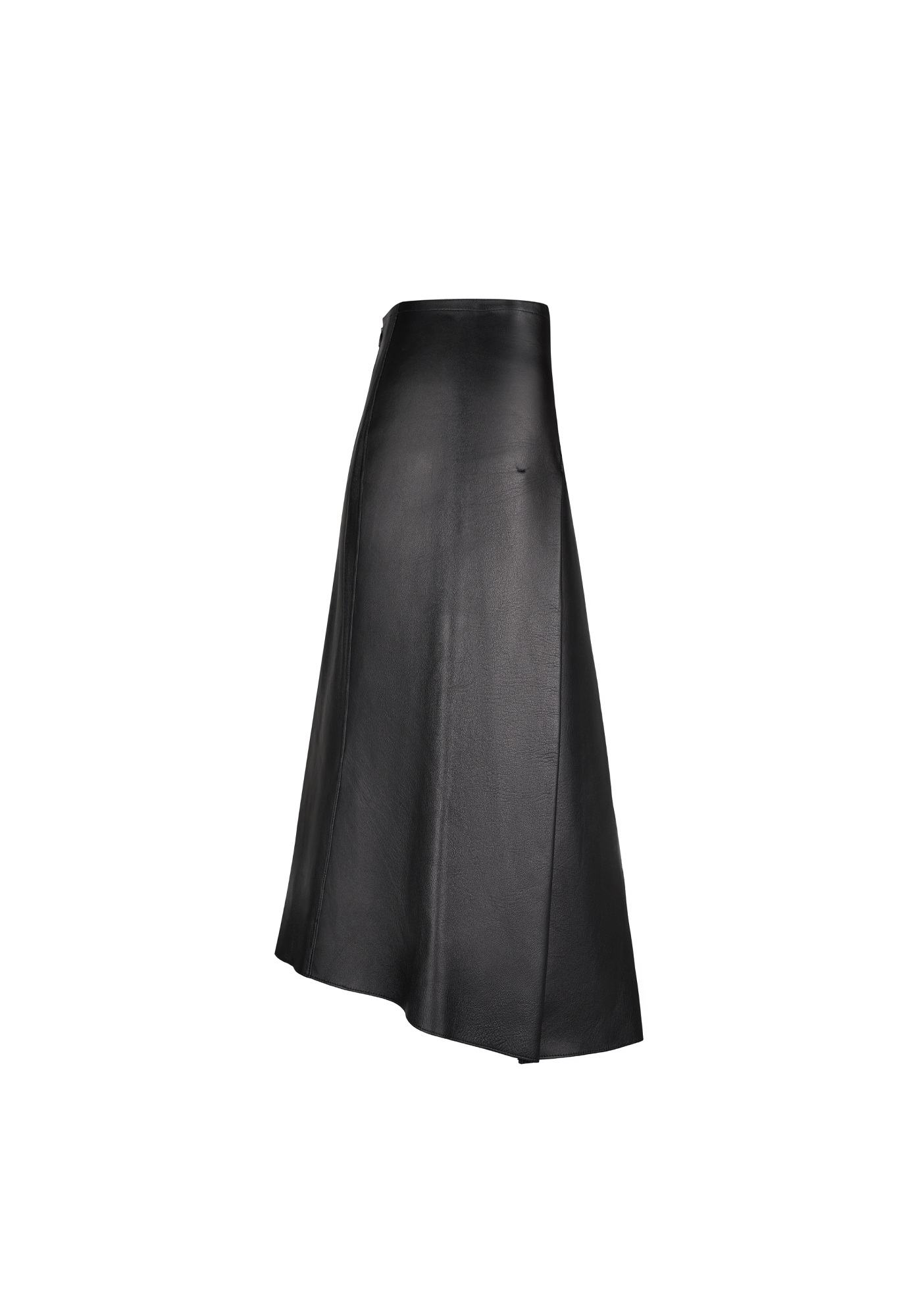 Jil Sander Black Leather Skirt