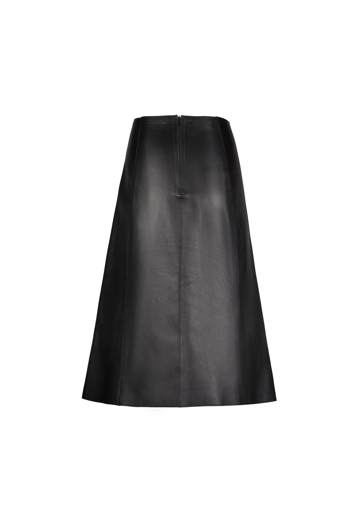 Jil Sander Black Leather Skirt