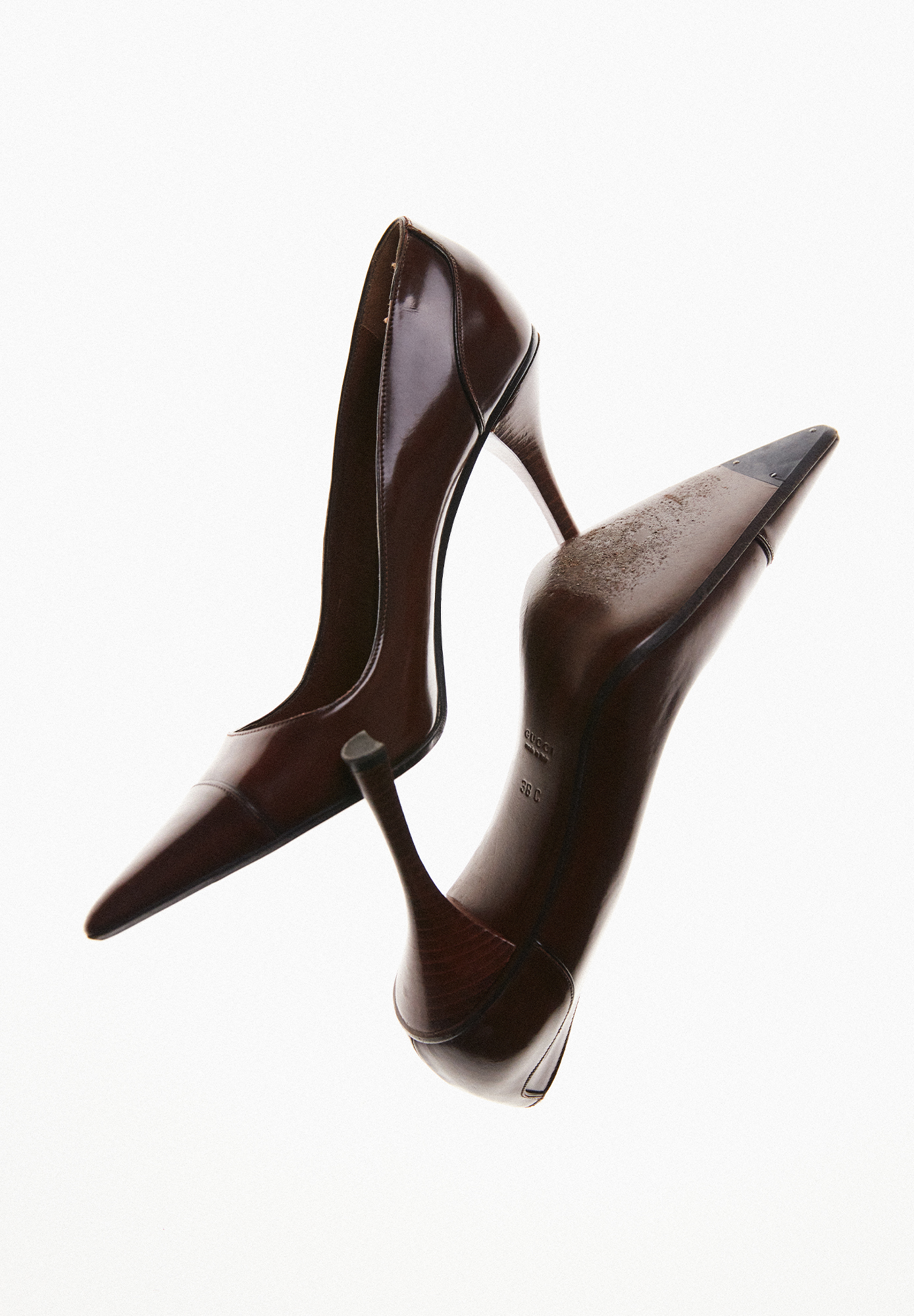 Gucci Brown Heel Shoes