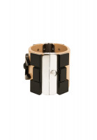 Chanel Beige Cuff Bracelet with Logo