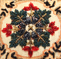 French Ecru Beaded Handbag