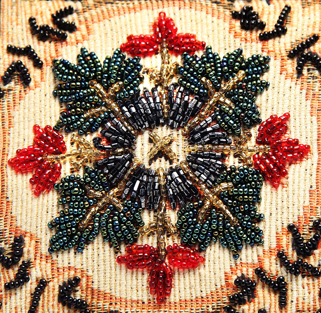 French Ecru Beaded Handbag