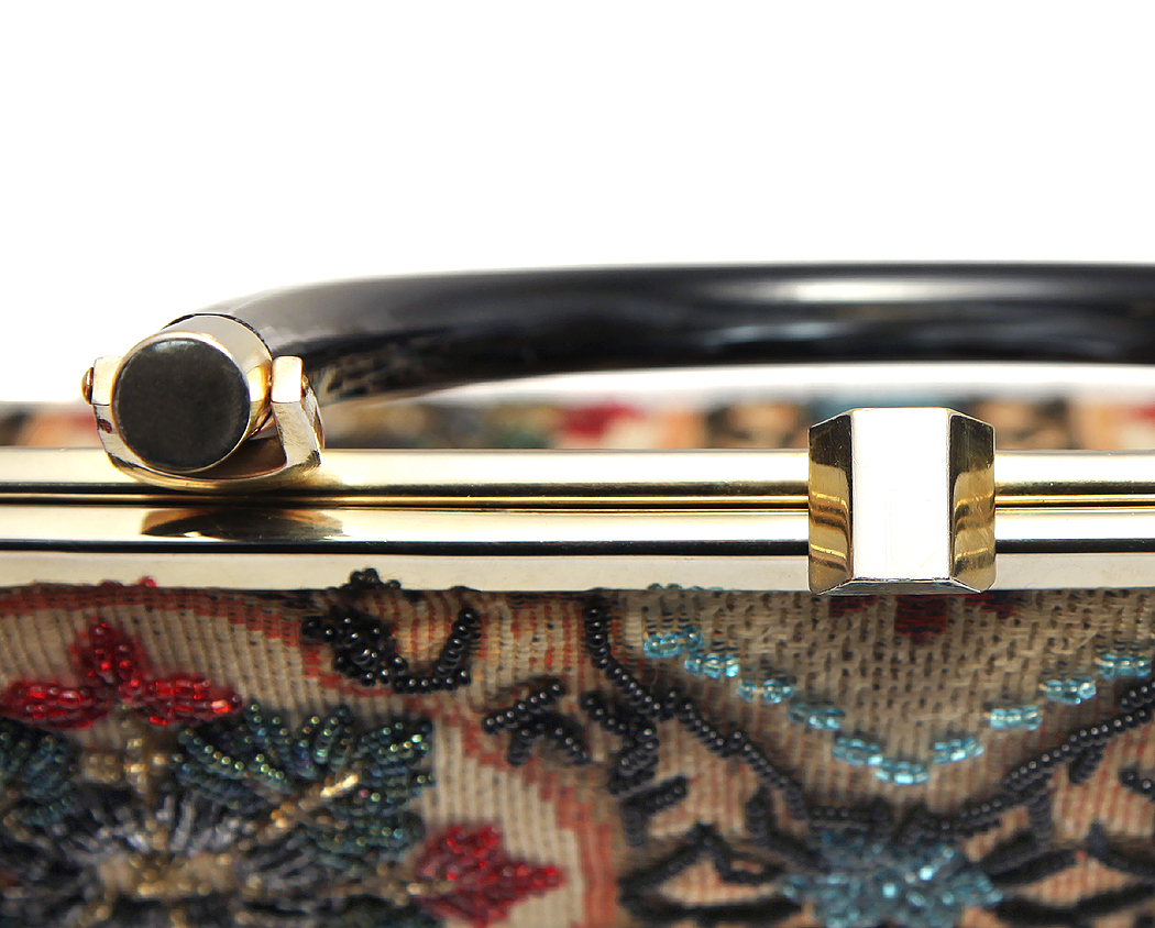 French Ecru Beaded Handbag