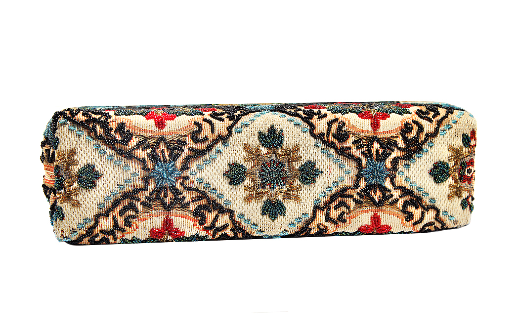 French Ecru Beaded Handbag