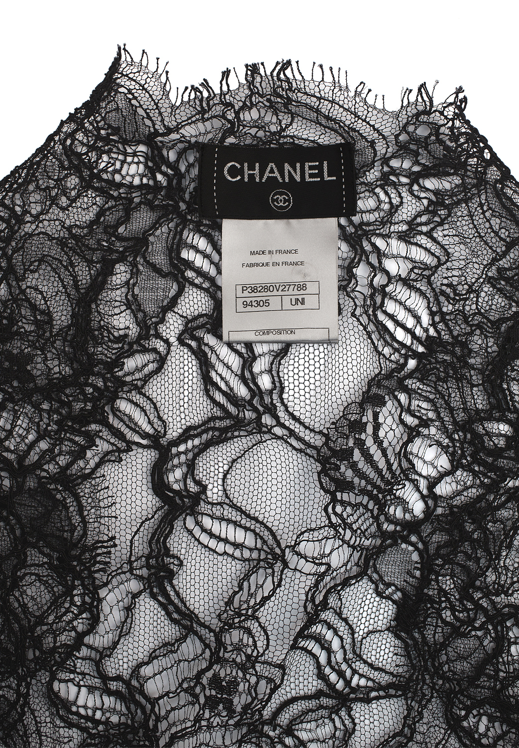 Chanel Black Lace Cloak