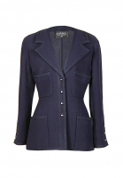 Chanel Navy Blue Classic Jacket
