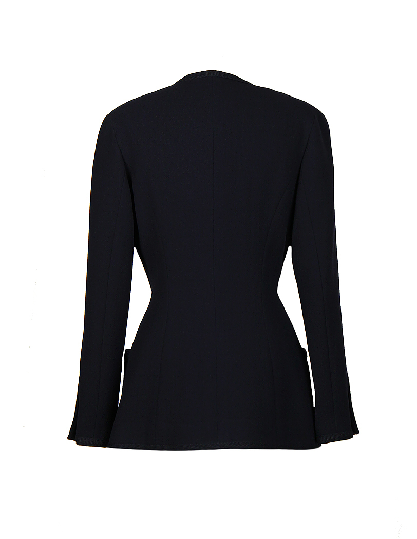 Chanel Navy Blue Classic Jacket