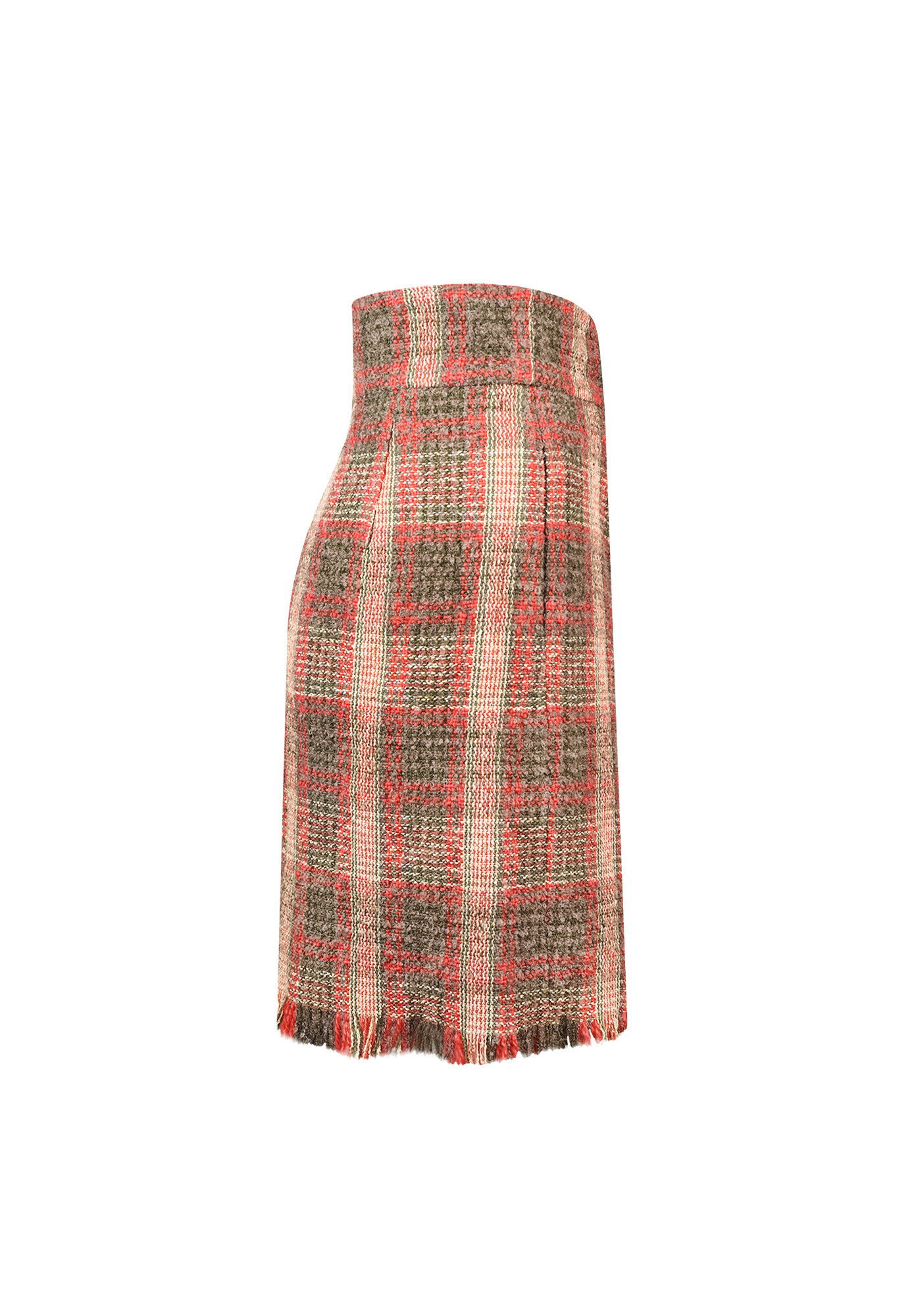 Chanel Asymmetrical Skirt With Fringe