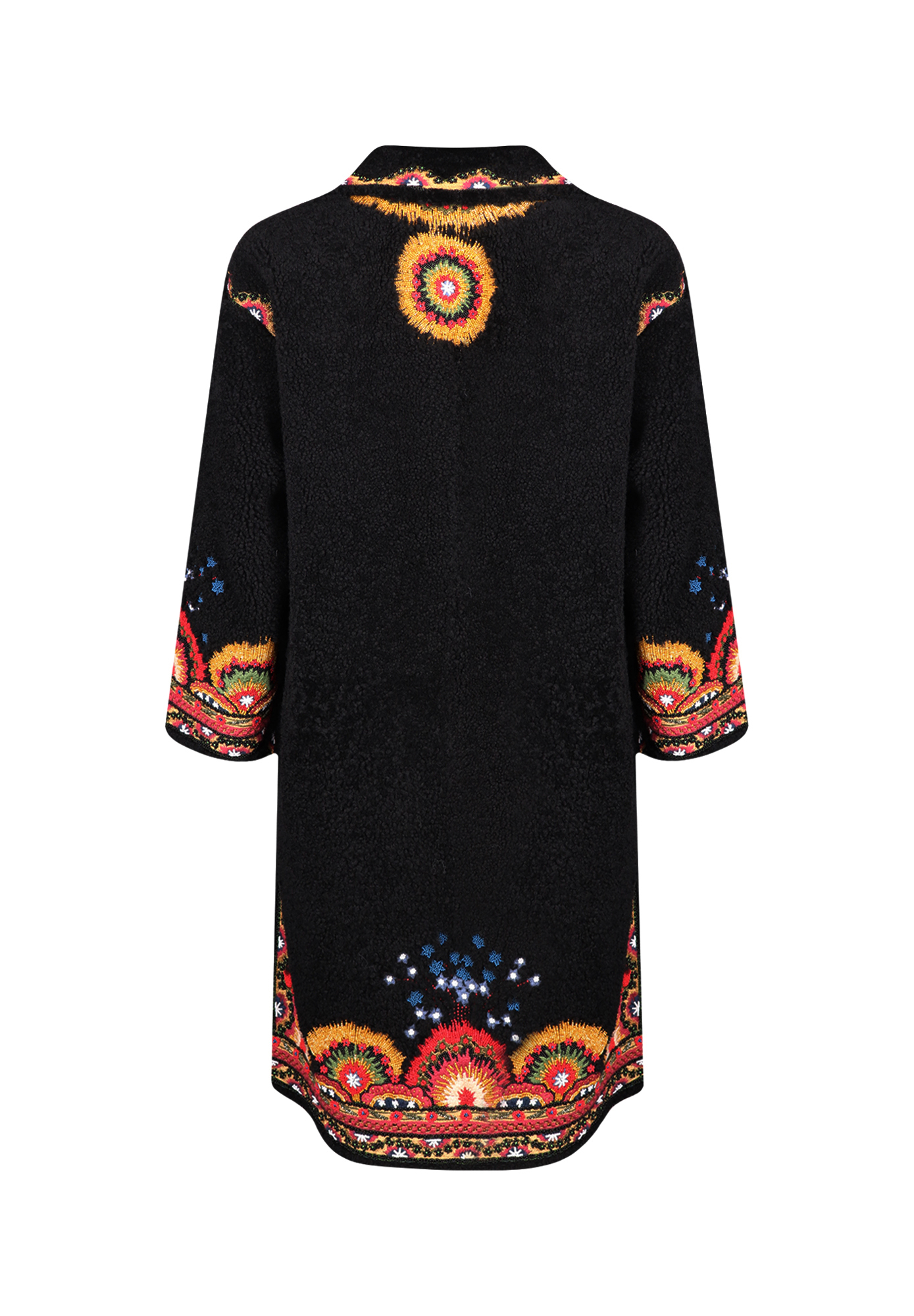 Valentino Embroidered Sheepskin Coat