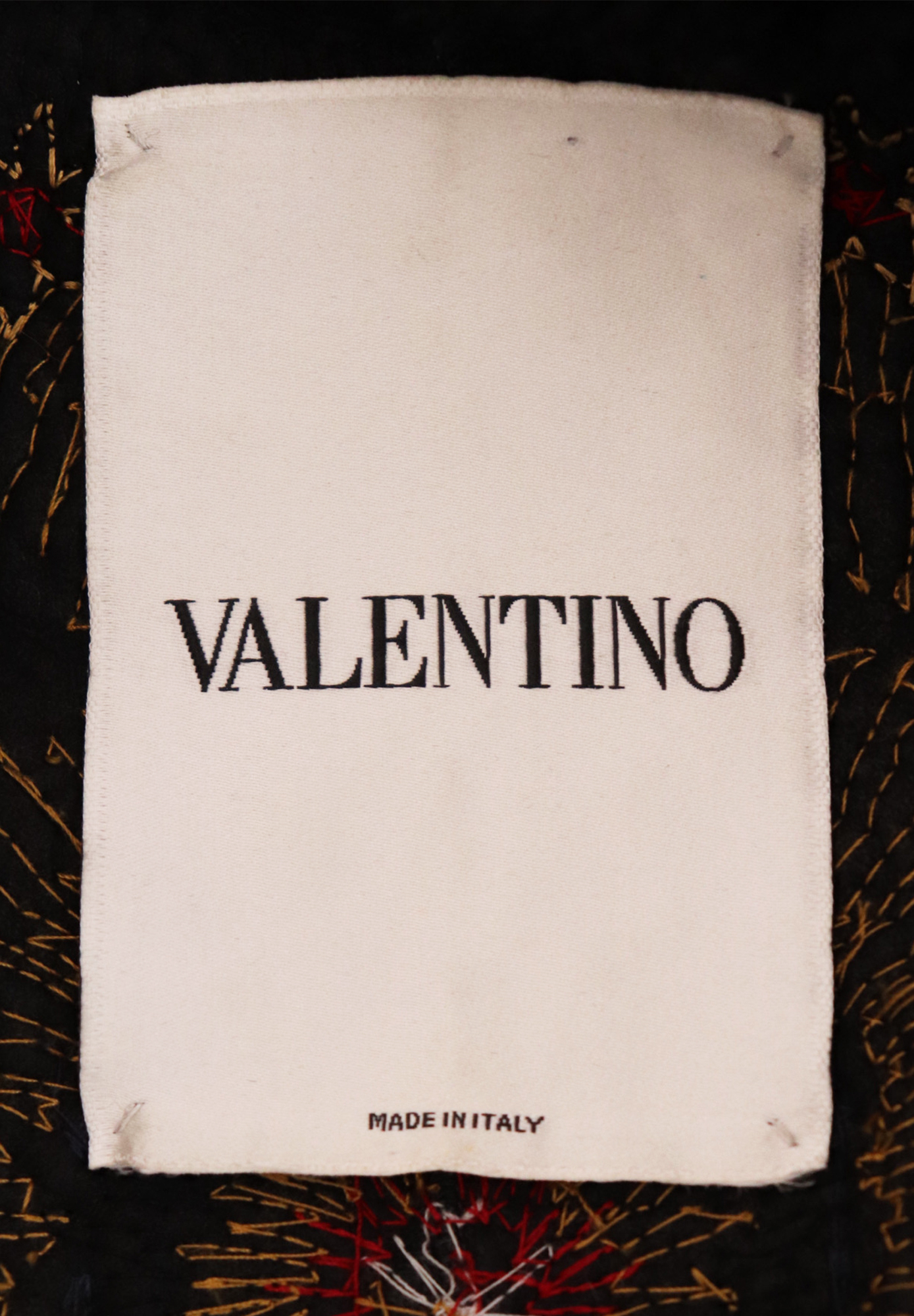 Valentino Embroidered Sheepskin Coat