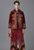 Valentino Embroidered Sheepskin Coat