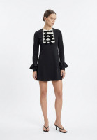 Yves Saint Laurent Black Dress With Bows