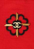 Chanel Red Cashmere Sweater