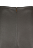 Jil Sander Gray Leather Skirt