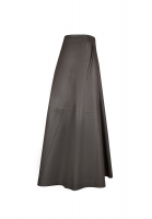Jil Sander Gray Leather Skirt
