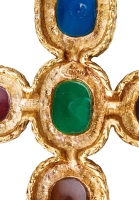 Givenchy Gold Cabochons Brooch