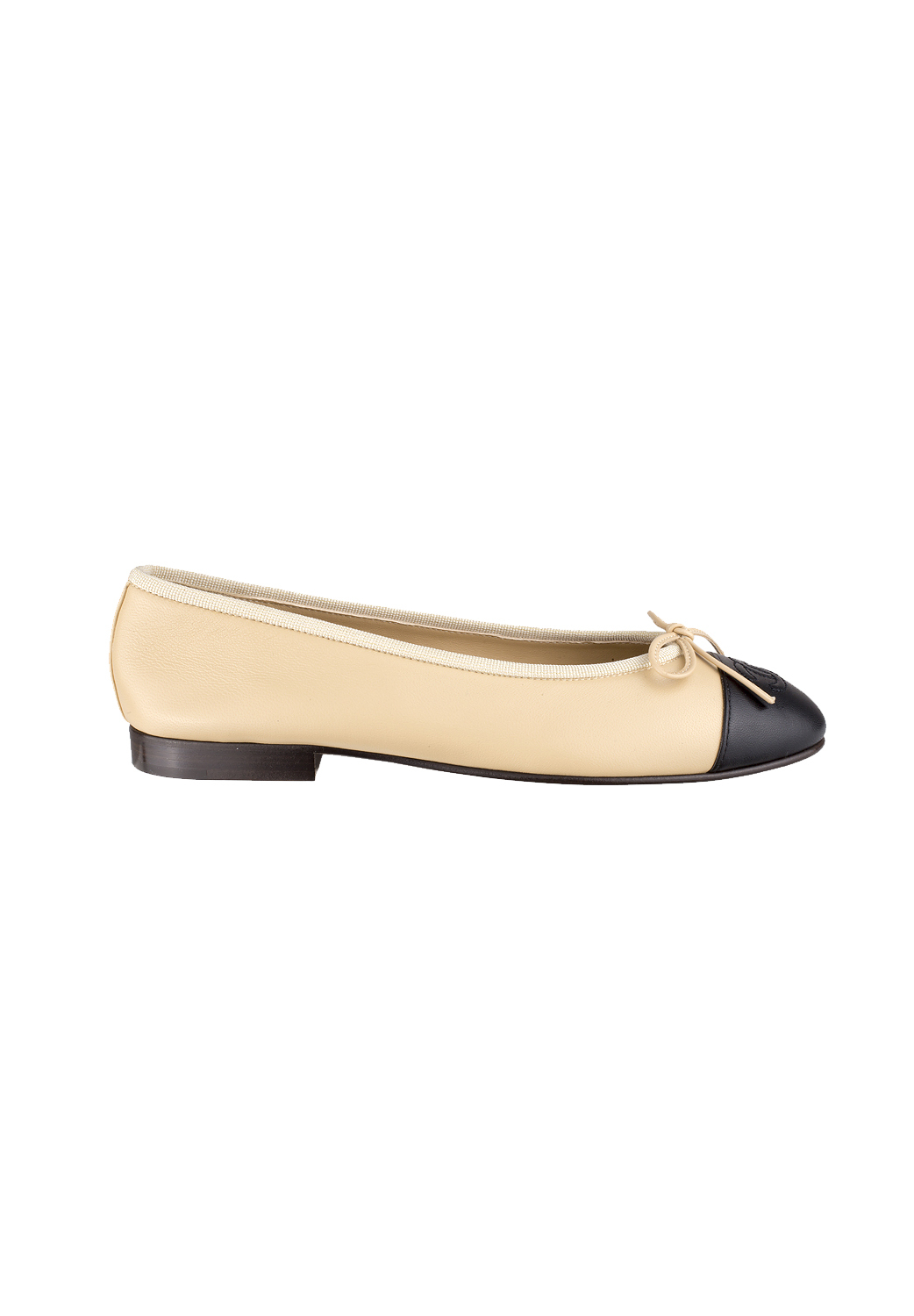 Chanel Beige Ballet Flats