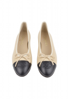 Chanel Beige Ballet Flats