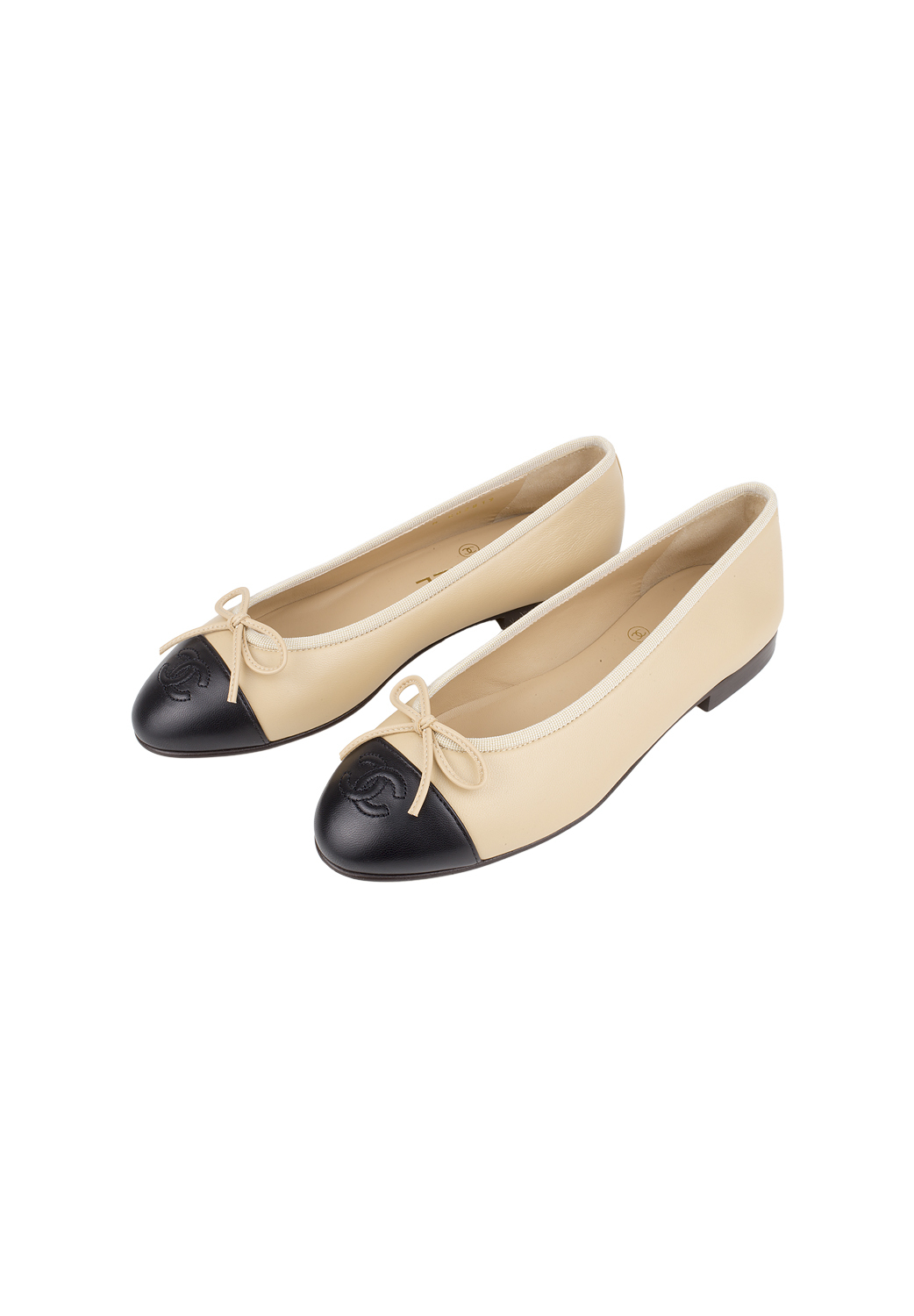 Chanel Beige Ballet Flats