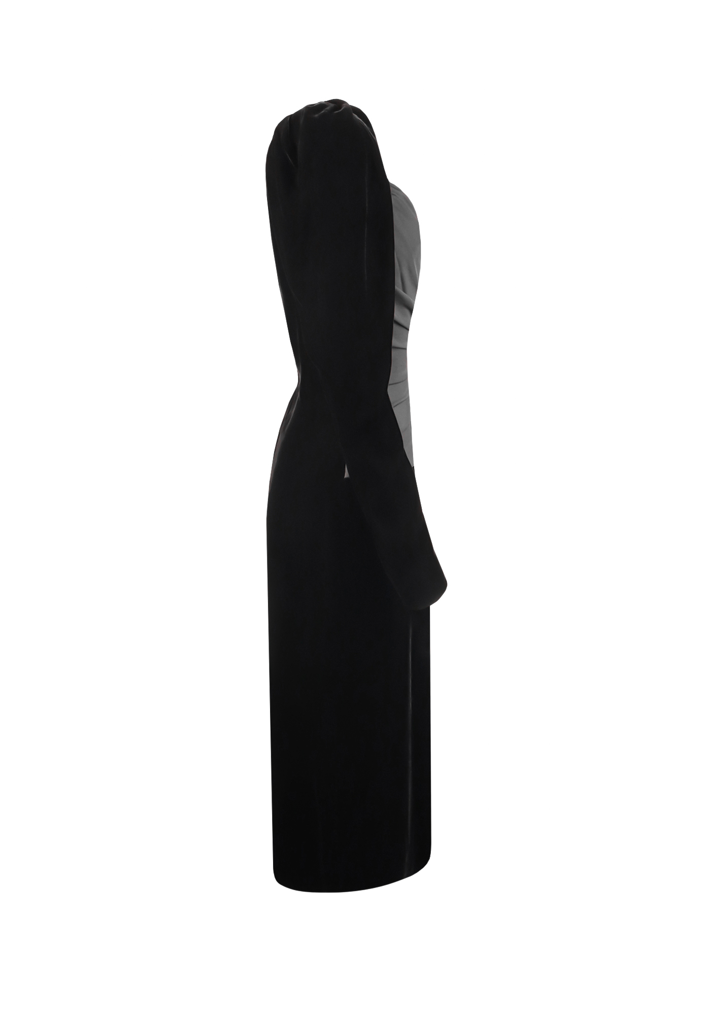 Torrente Dress With Asymmetrical Drape