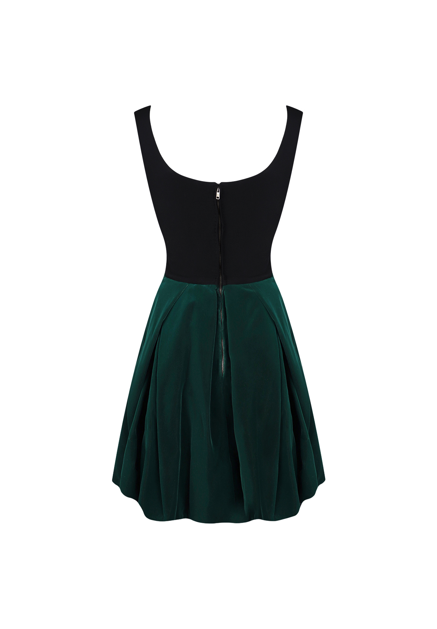 Prada Dress With Green Velvet Skirt