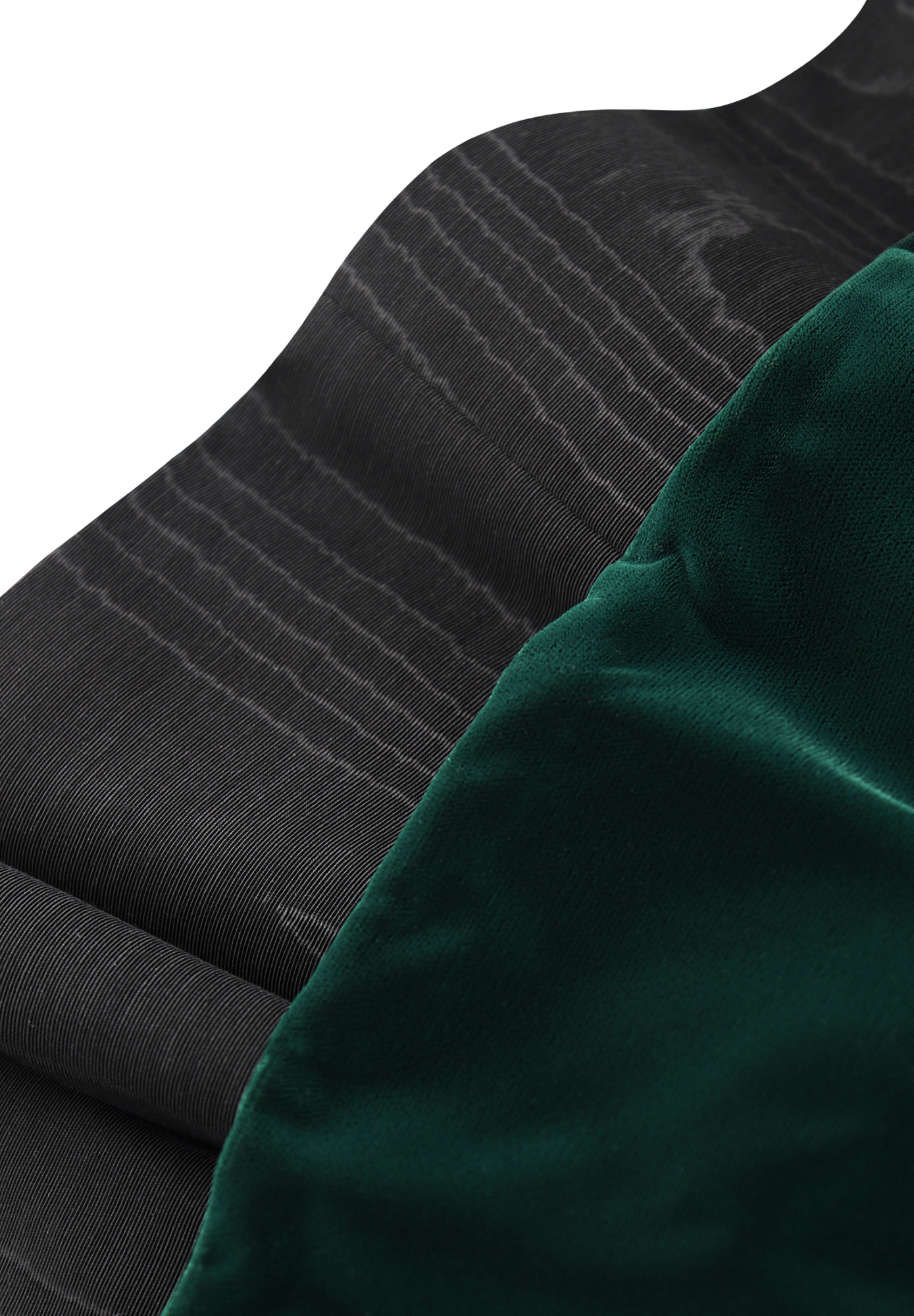 Prada Dress With Green Velvet Skirt