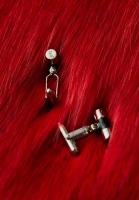 Yves Saint Laurent Silver Cufflinks