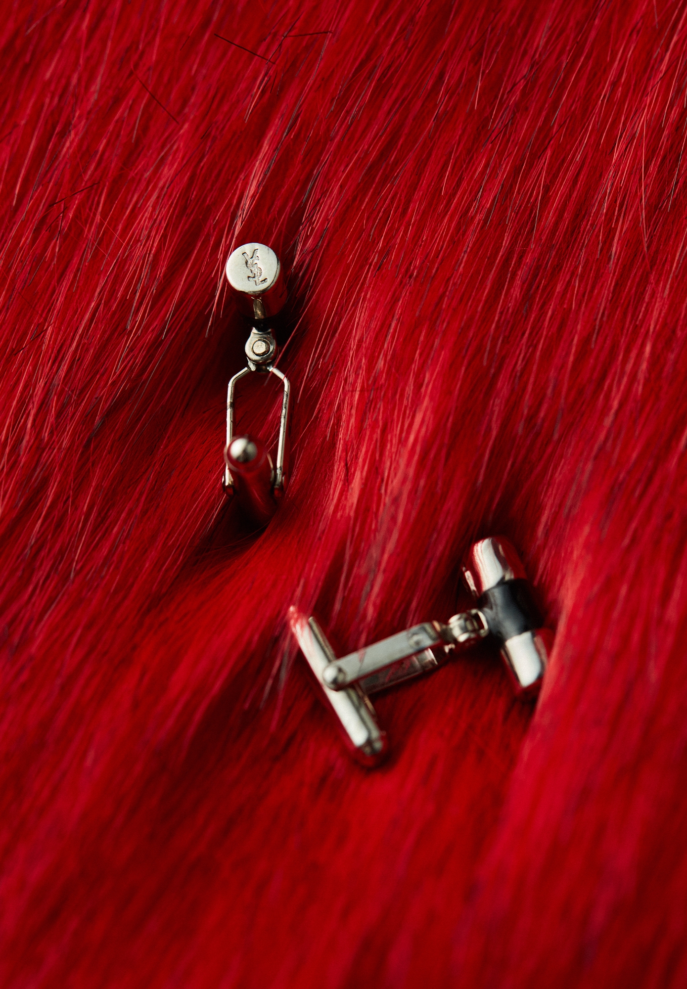 Yves Saint Laurent Silver Cufflinks