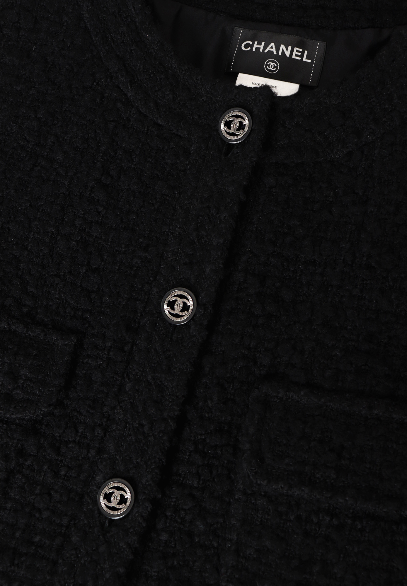 Chanel Black Tweed Dress