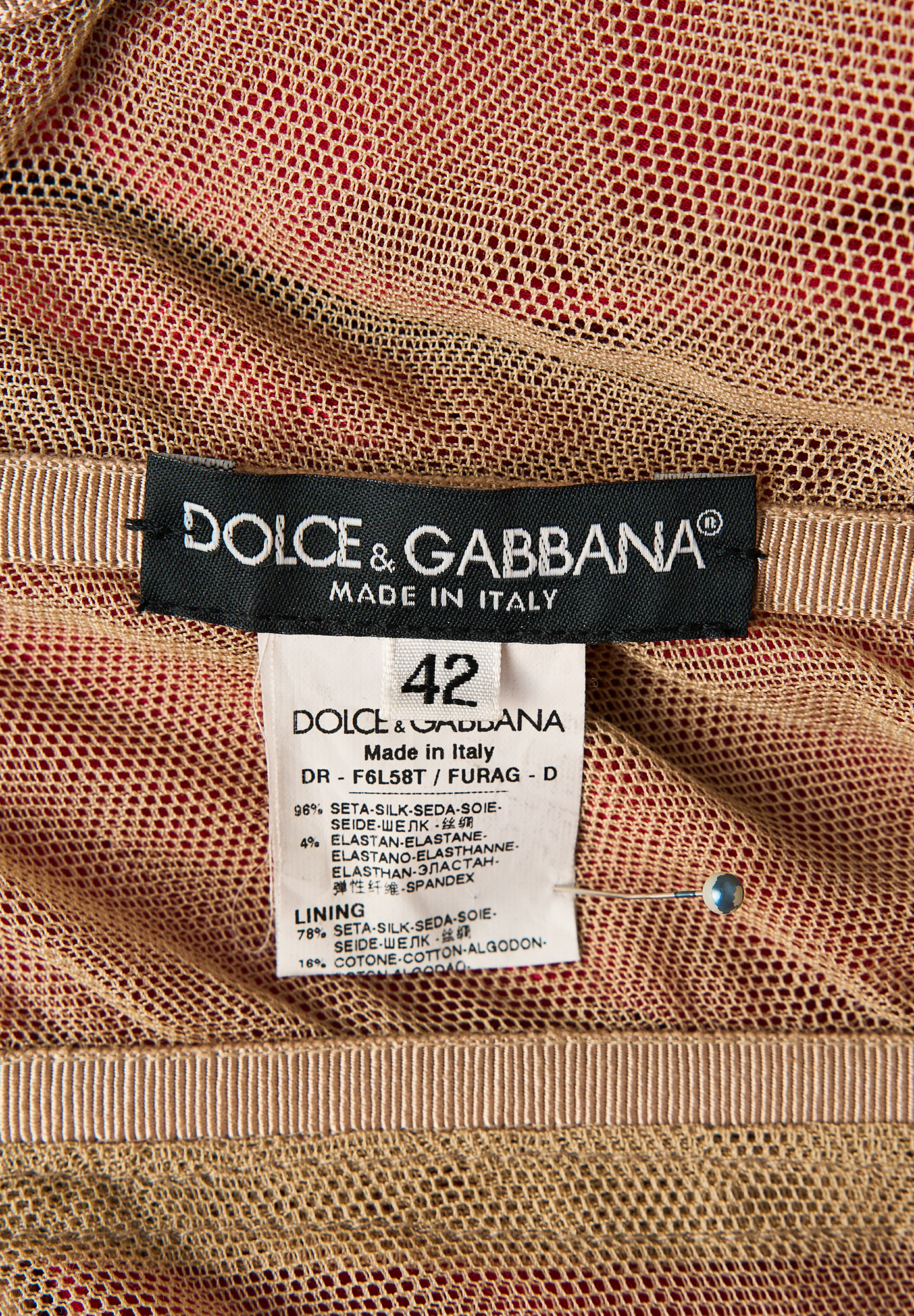 Dolce&Gabbana Red Evening Dress
