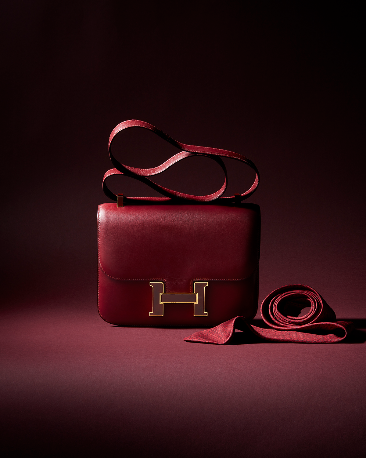 Hermès Penguin Silk Tie