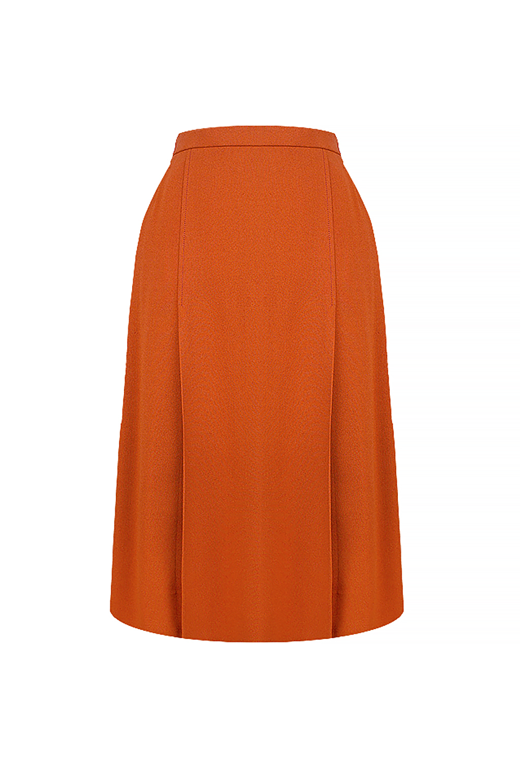 Hermès Orange Wool Skirt