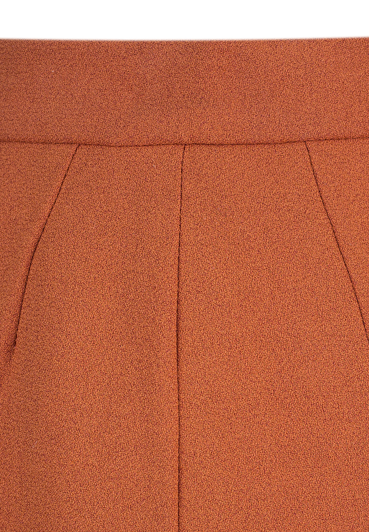 Hermès Orange Wool Skirt
