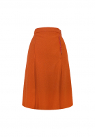 Hermès Orange Wool Skirt