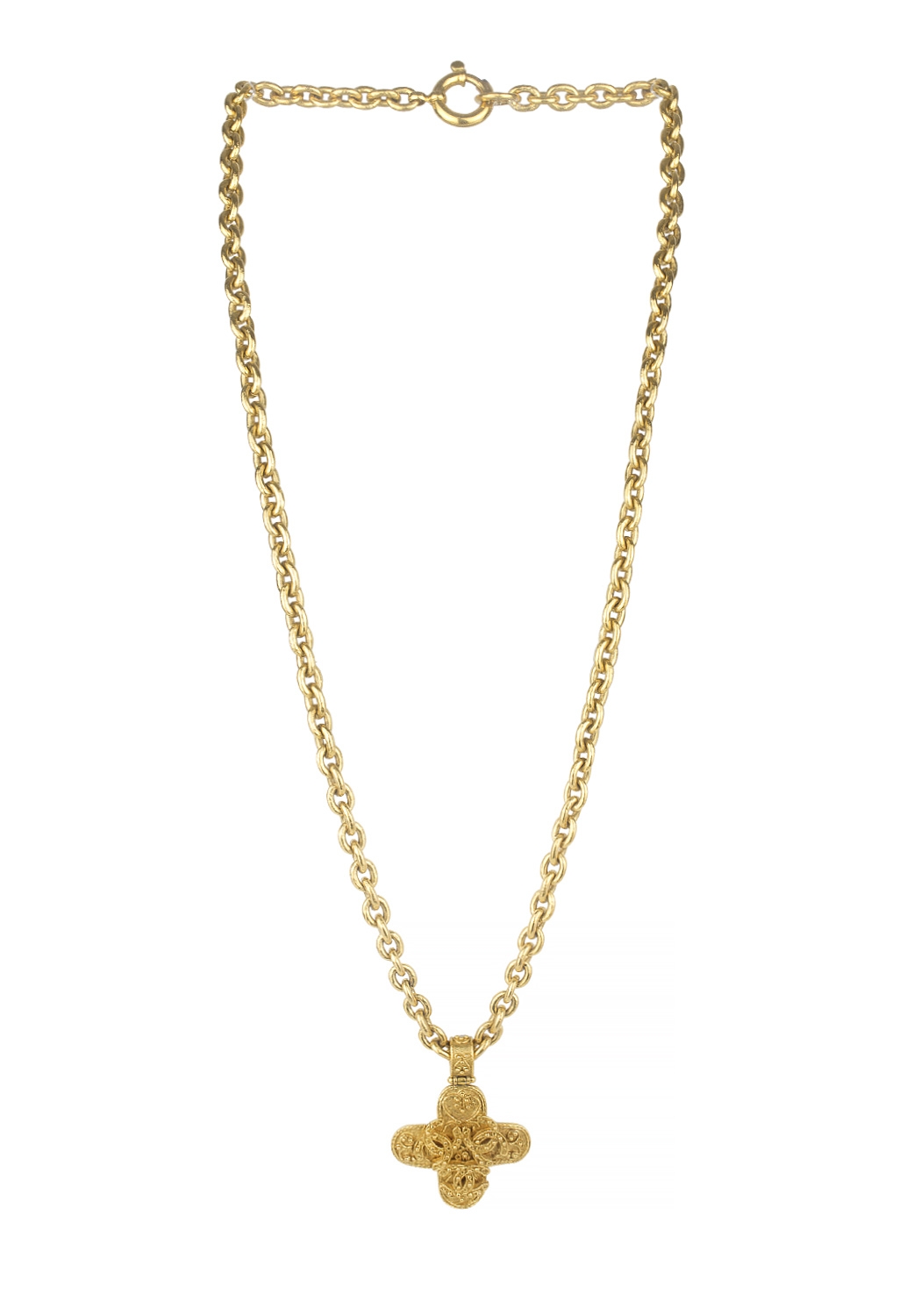 Chanel Cross Pendant Necklace