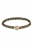 Chanel Chain And Leather Logo Belt