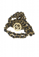 Chanel Chain And Leather Logo Belt