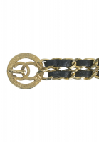 Chanel Chain And Leather Logo Belt