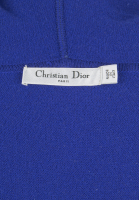 Dior Blue Cashmere Dress With Mink Hood