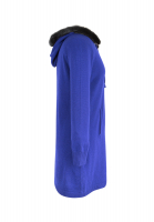 Dior Blue Cashmere Dress With Mink Hood