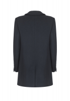 Chanel Double-Breasted Dark Blue Coat