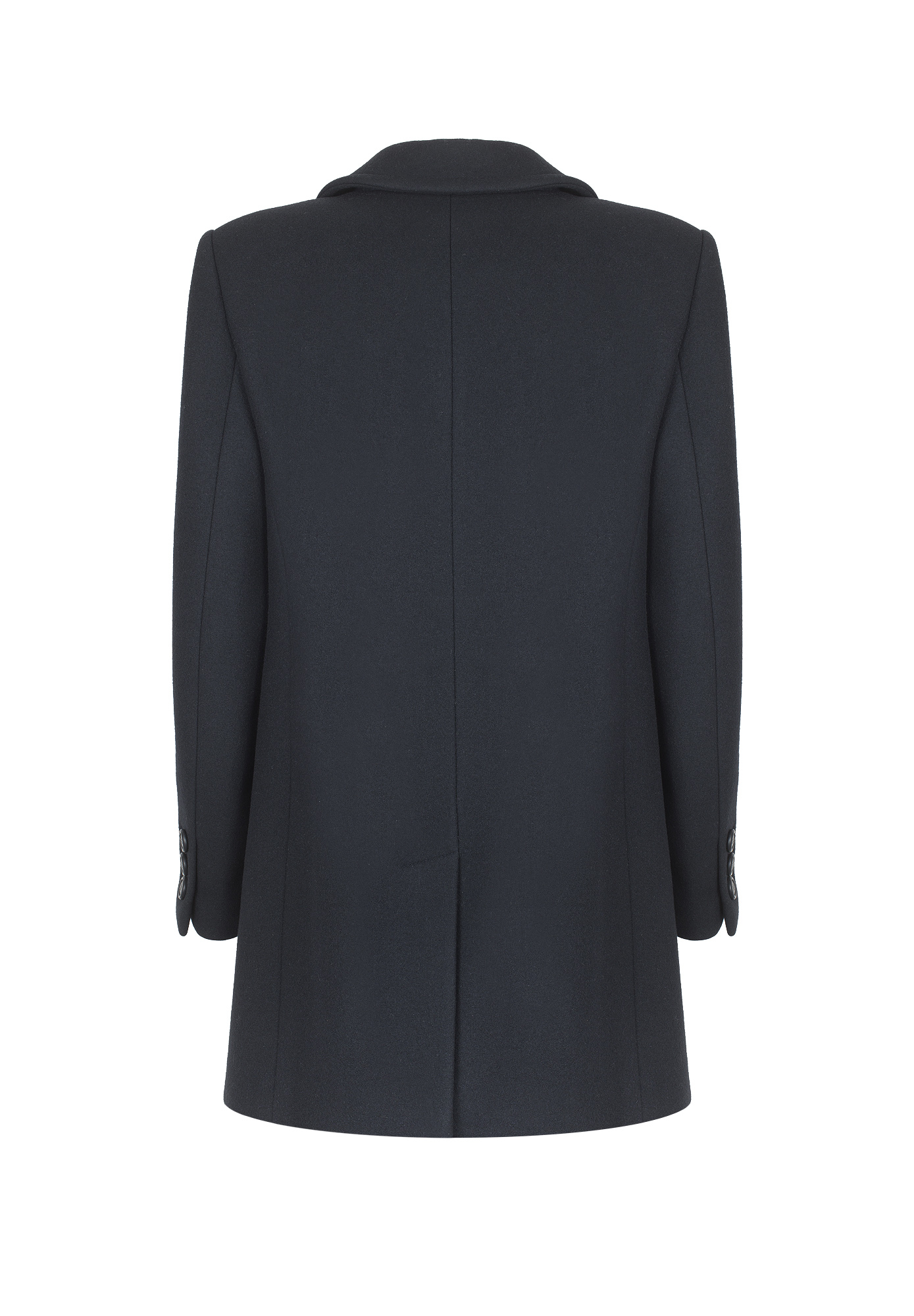 Chanel Double-Breasted Dark Blue Coat