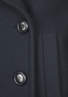 Chanel Double-Breasted Dark Blue Coat