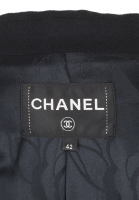 Chanel Double-Breasted Dark Blue Coat