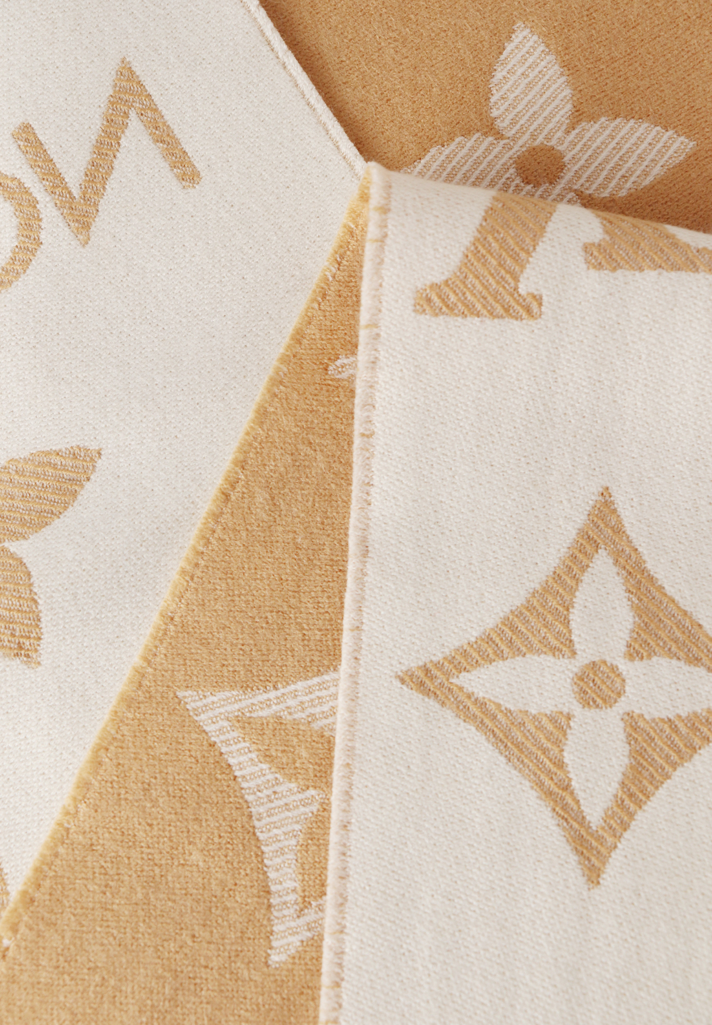 Louis Vuitton Scarf With Monograms And Fringes