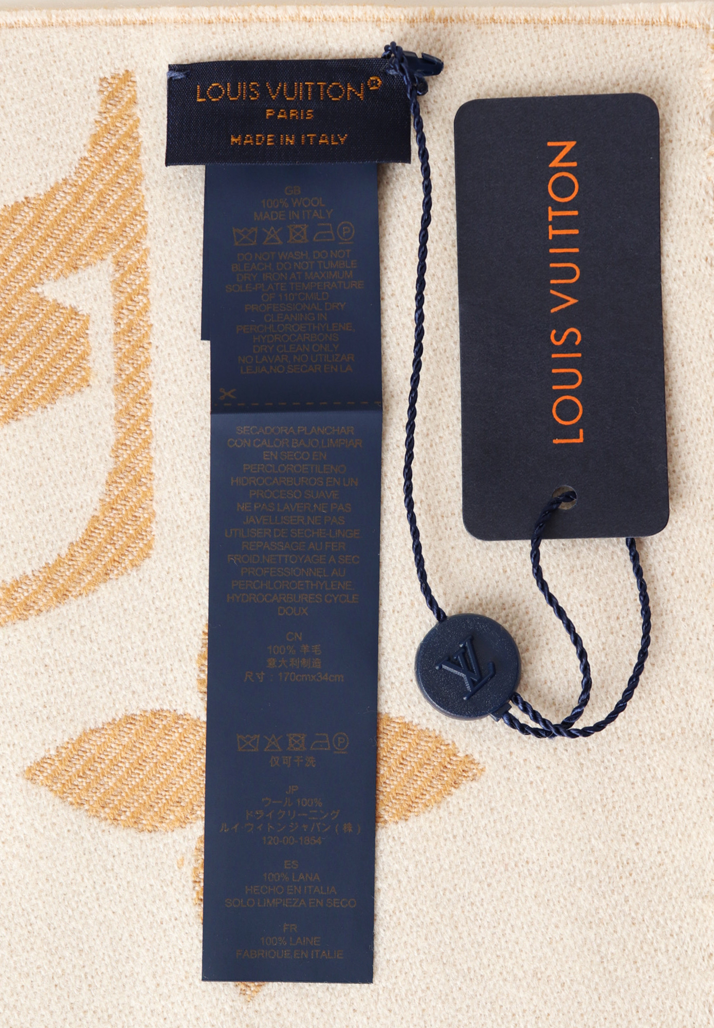 Louis Vuitton Scarf With Monograms And Fringes