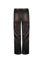 Versace Black Leather Trousers