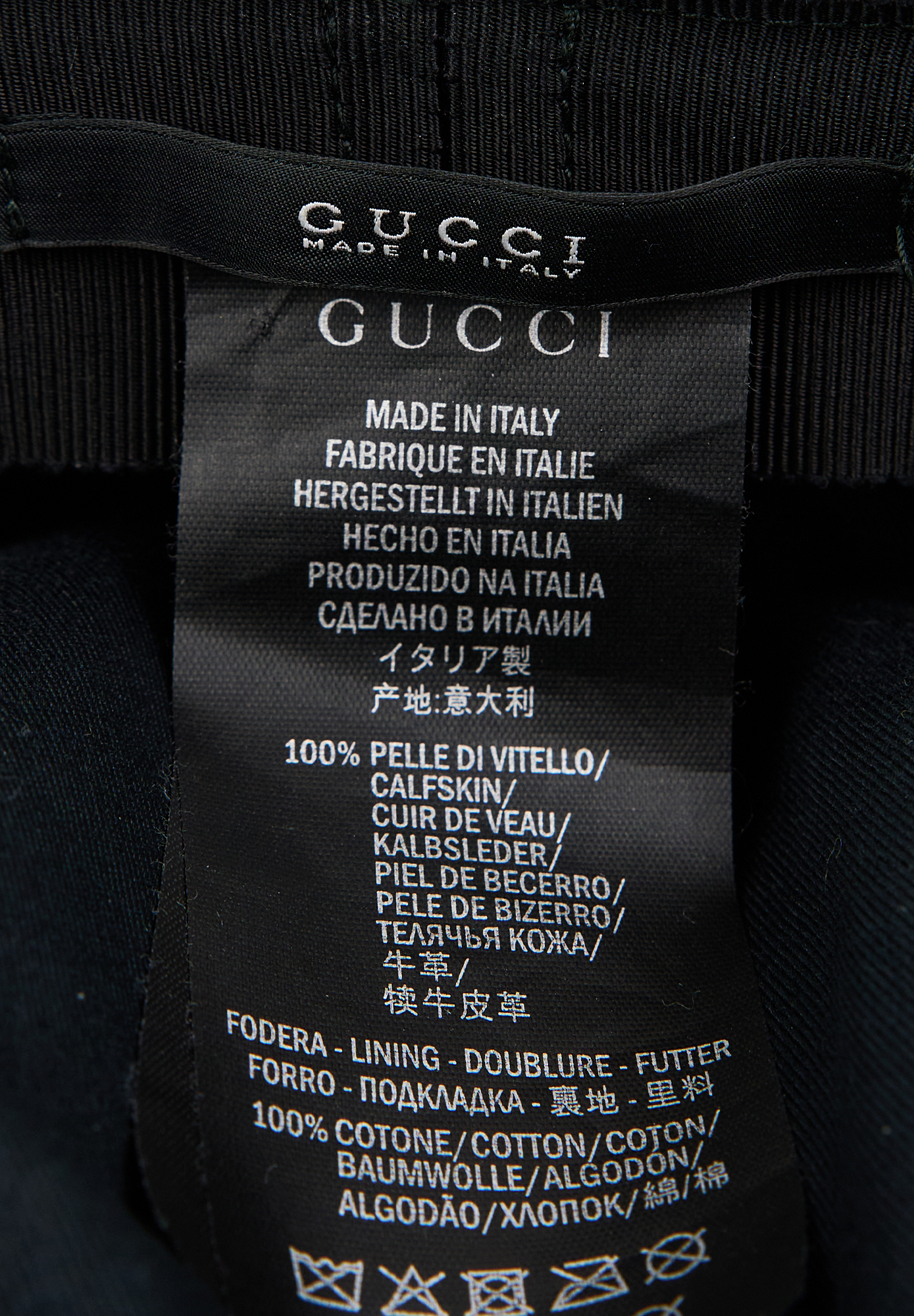 Gucci Leather Cap